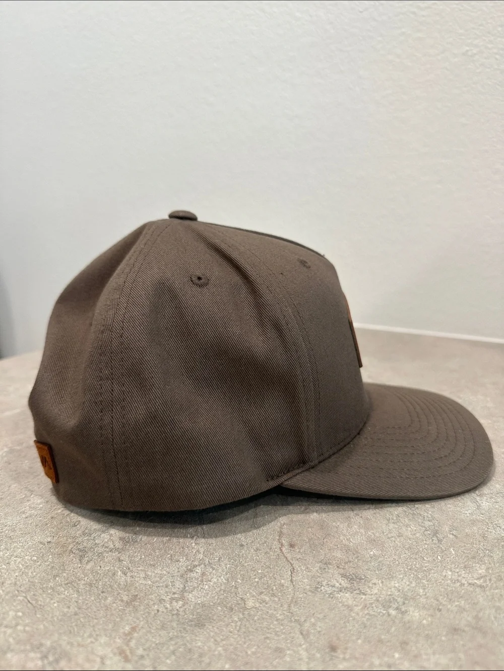 RVCA Brown Hex Patch Snapback Cap